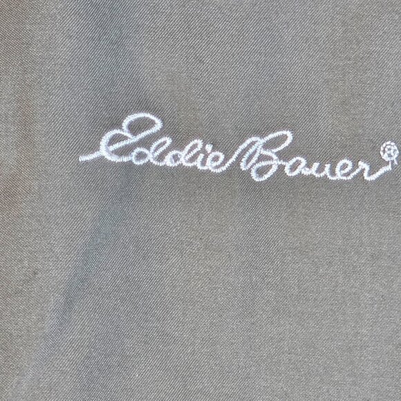 EDDIE BAUER GOLF WINDBREAKER PULLOVER DARK KHAKI MENS XL - Picture 3 of 5